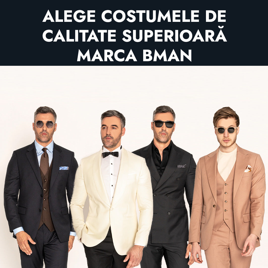 Alege costumele de calitate superioara marca BMan