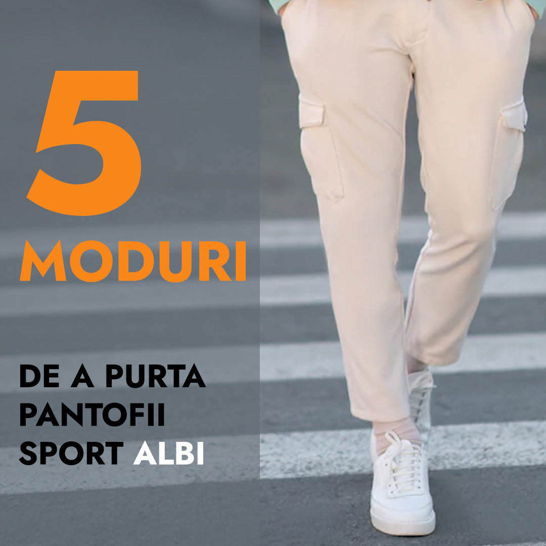 5 moduri de a purta pantofii sport albi