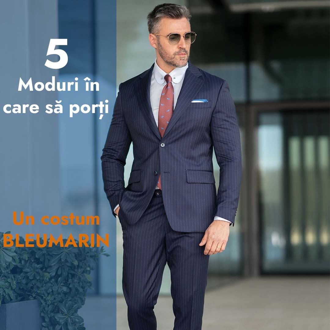 5 moduri in care sa porti un costum bleumarin