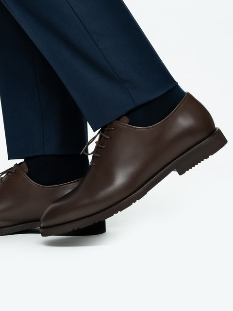 Pantofi Barbati Eleganti Oxford Cafenii 100% Piele Naturala Talpa Din Spuma BMan0330 (2)