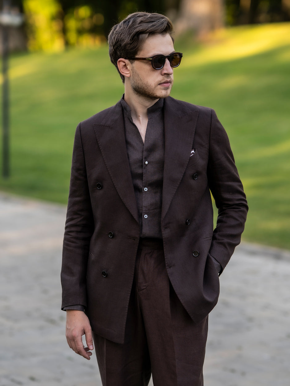 Tinuta Completa Barbati Smart Casual Marrone BMan0551 (7)