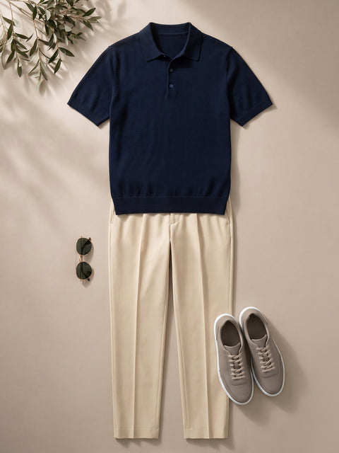 Tinuta Barbati Completa Casual de Vara Indigo Bman1131