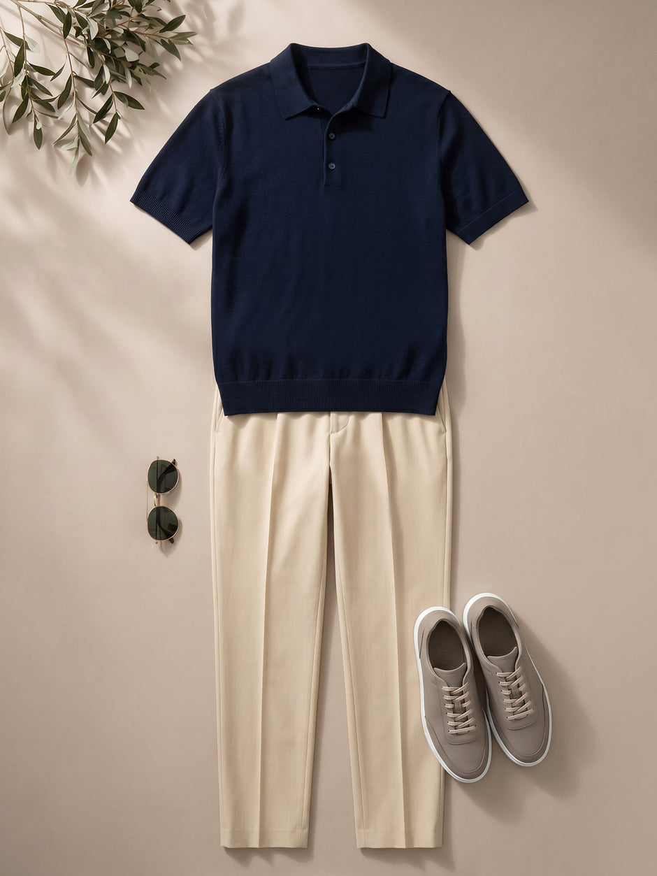 Tinuta Barbati Completa Casual de Vara Indigo Bman1131 (1)