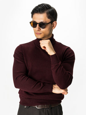 Pulover Helanca Bordo Barbati 100% Bumbac BMan0116