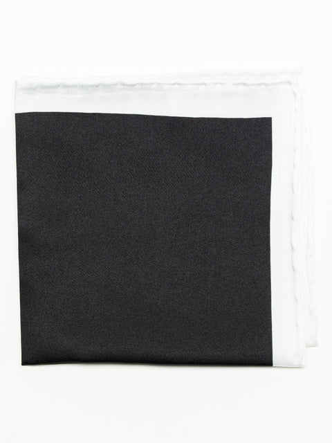 Batista Pentru Sacou Eleganta Barbati Neagra Cu Varfuri Albe BMan365