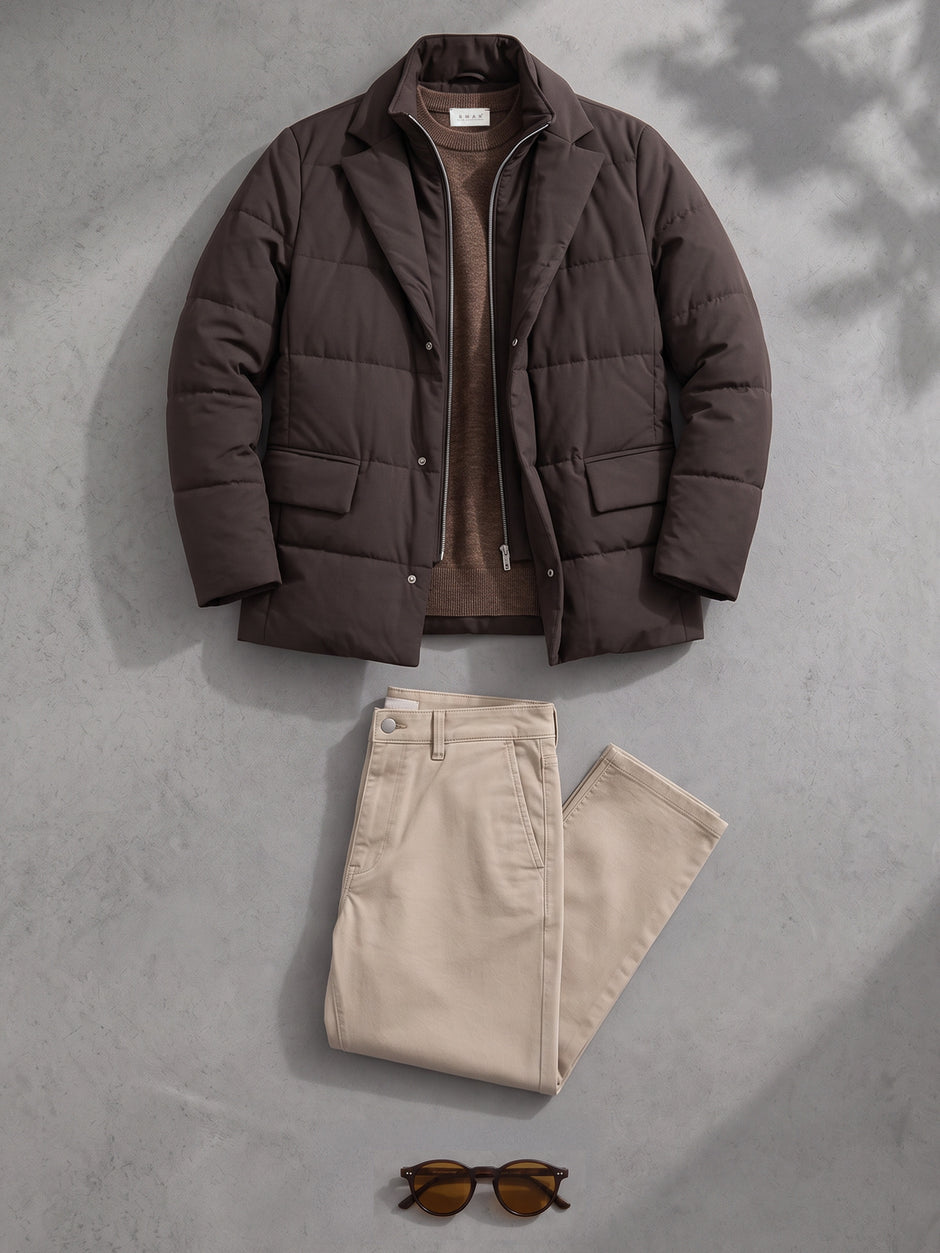 Tinuta Barbati Smart Casual Caramello Bman1216 (1)