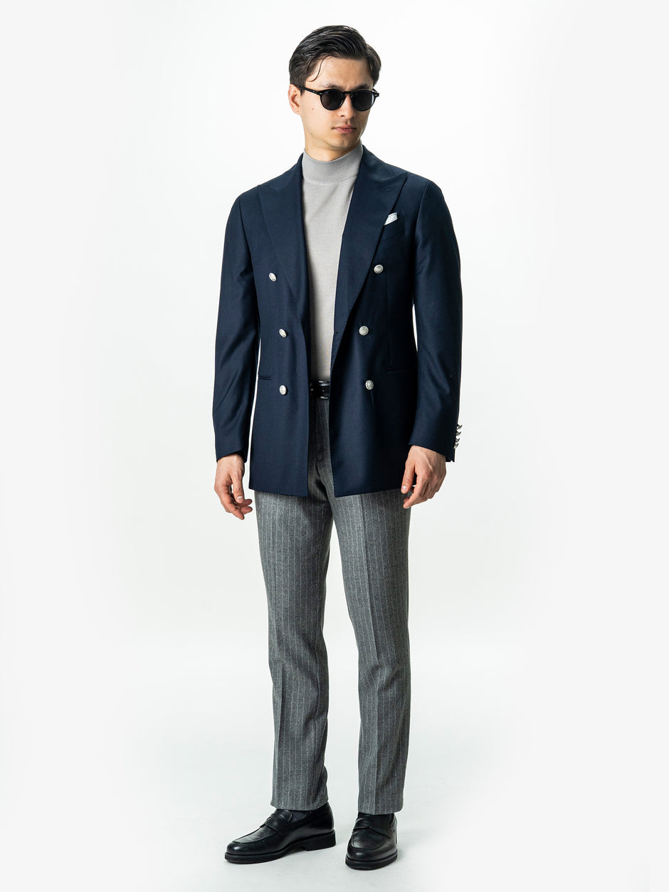Sacou Barbati Bleumarin La Doua Randuri 100% Lana Vitale Barberis BMan0060 (2)