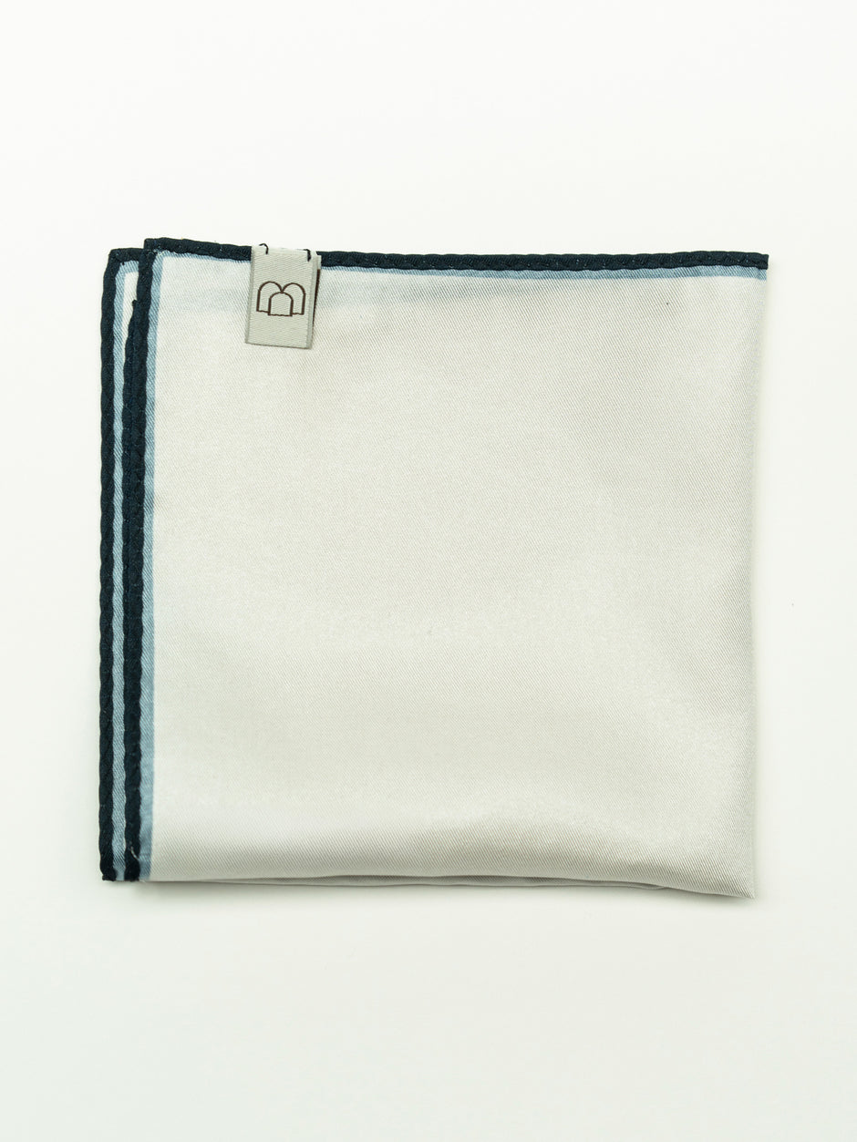 Batista Eleganta Crem Simpla cu Margine Bleumarin BMan422 (2)