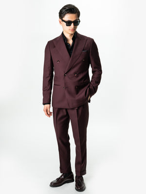 Costum Bordo Doua Randuri Barbati Lana Vitale Barberis Super110 BMan0052