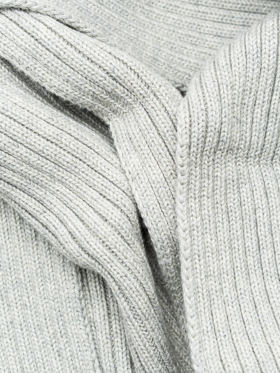 Esarfa Tip Fular Barbati Gri 100% Bumbac Natural BMan002 (3)