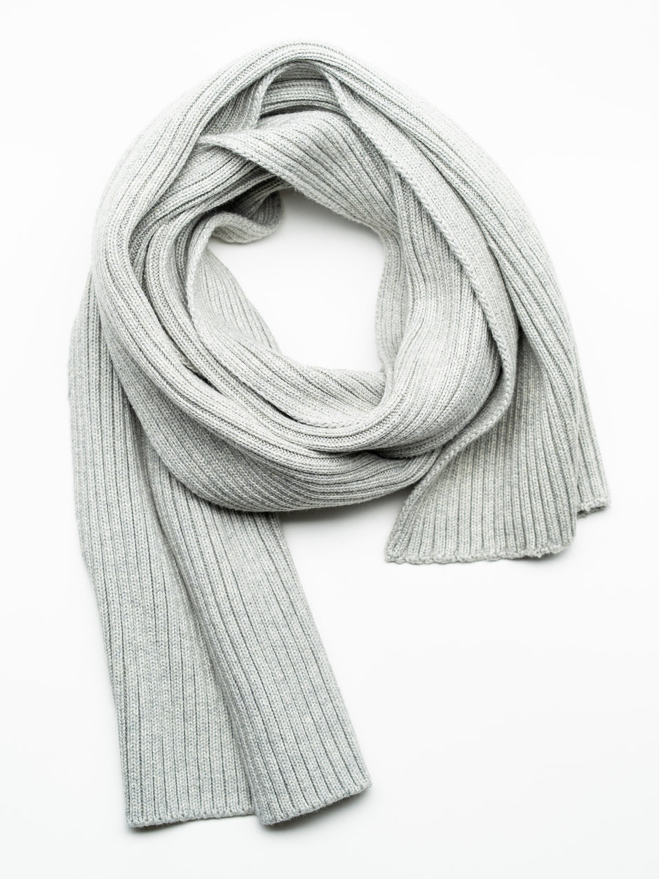 Esarfa Tip Fular Barbati Gri 100% Bumbac Natural BMan002 (1)