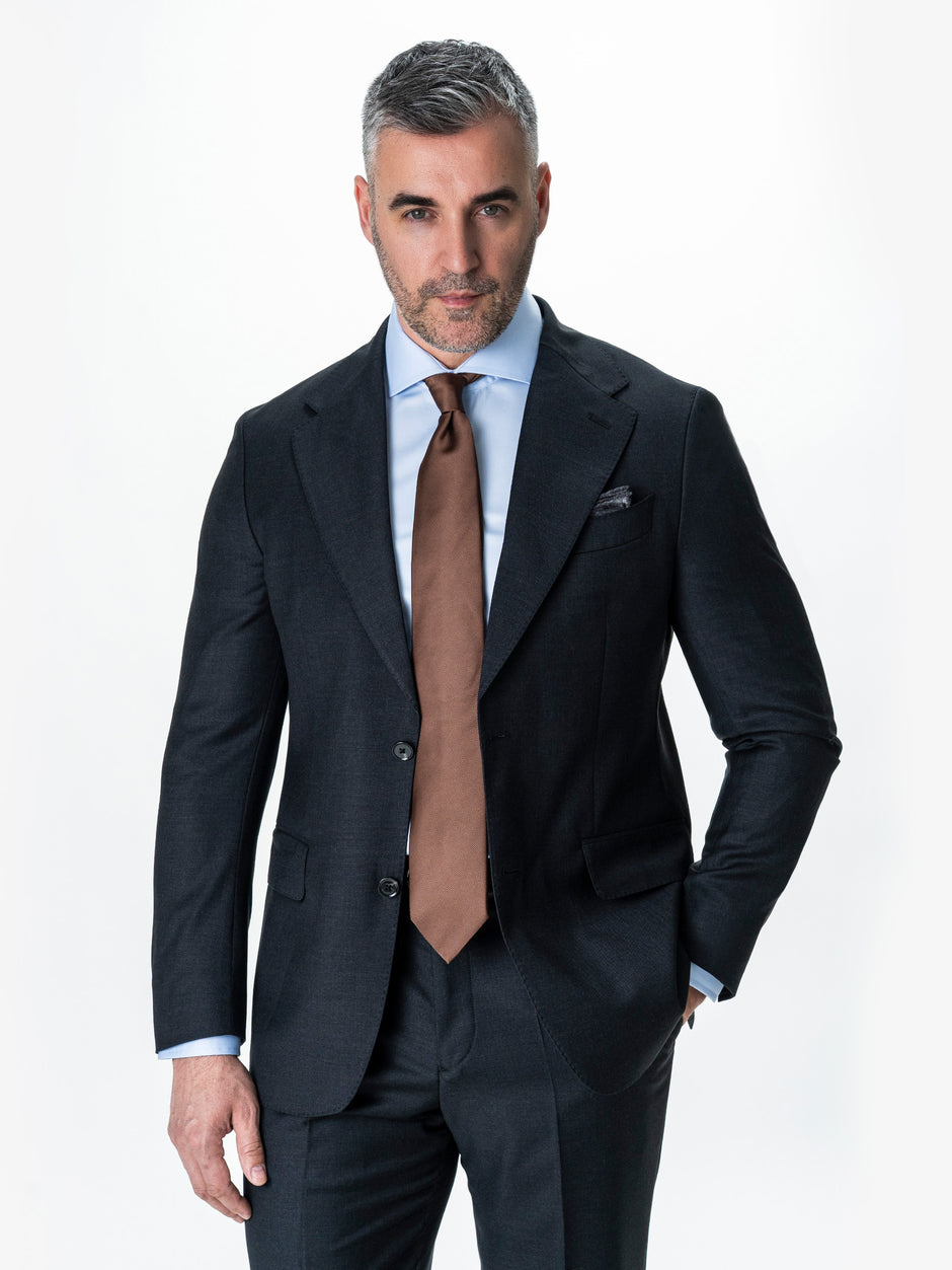 Costum Barbati Gri Lana Vitale Barberis Super120's BMan0006 (7)