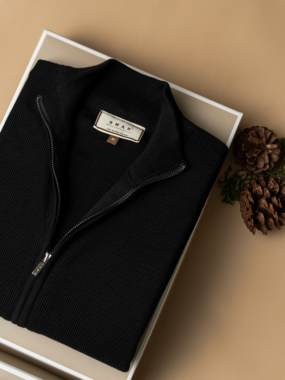 Pachet Cadou Barbati Pulover Cu Fermoar Si Blugi Bman0078 (3)