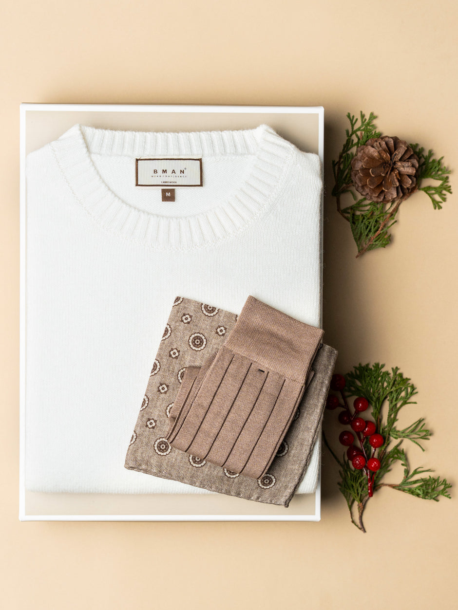 Pachet Cadou Barbati Pulover Cu Accesoriu Bman0105 (1)