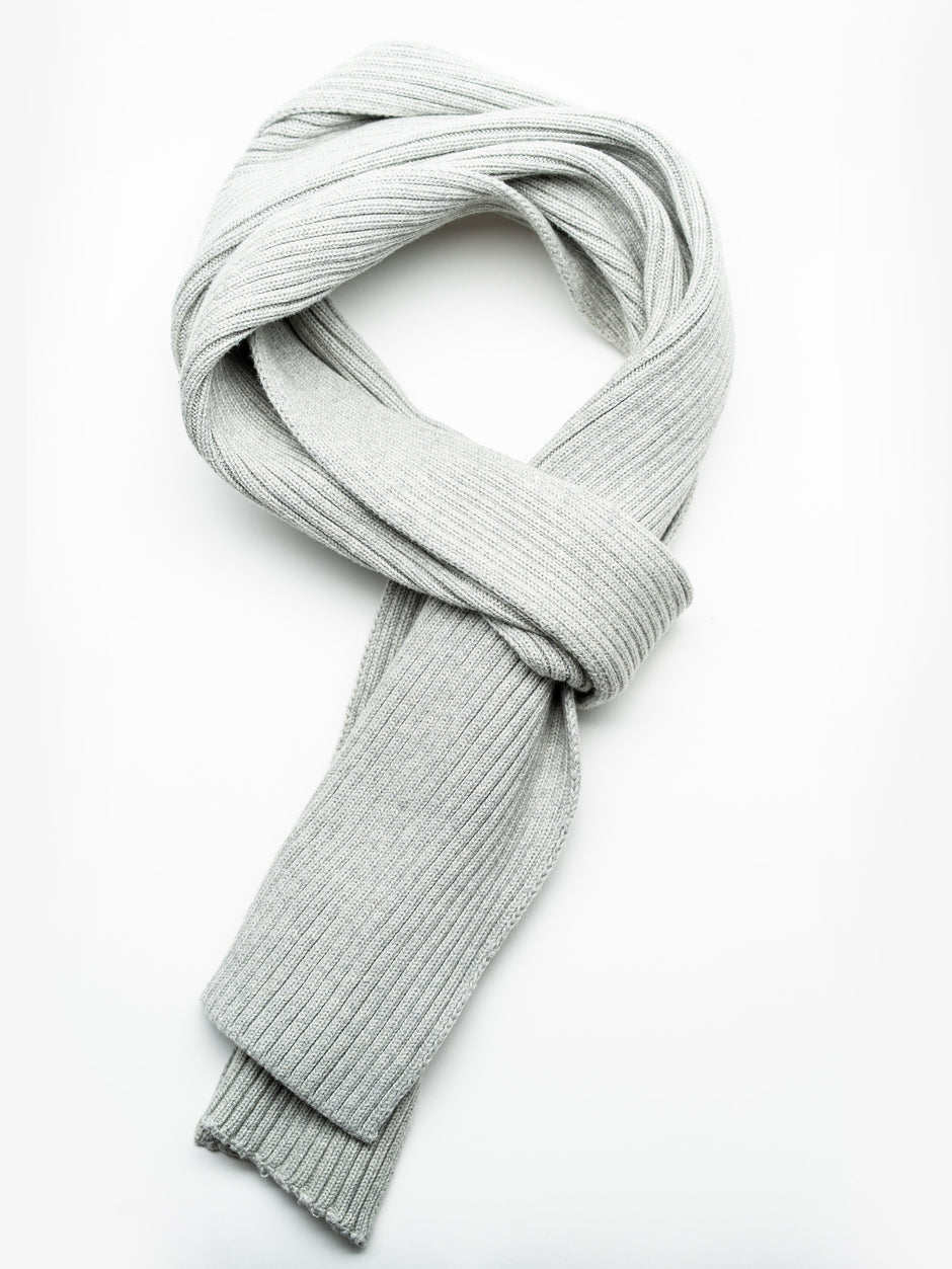 Esarfa Tip Fular Barbati Gri 100% Bumbac Natural BMan002 (4)