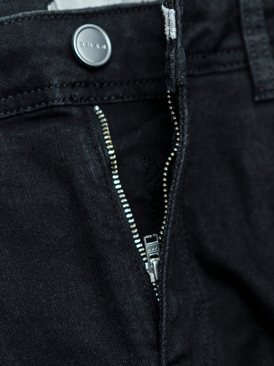 Blugi Barbati Negru Mat Simplu Comfort Fit All Season BMan0001 (11)