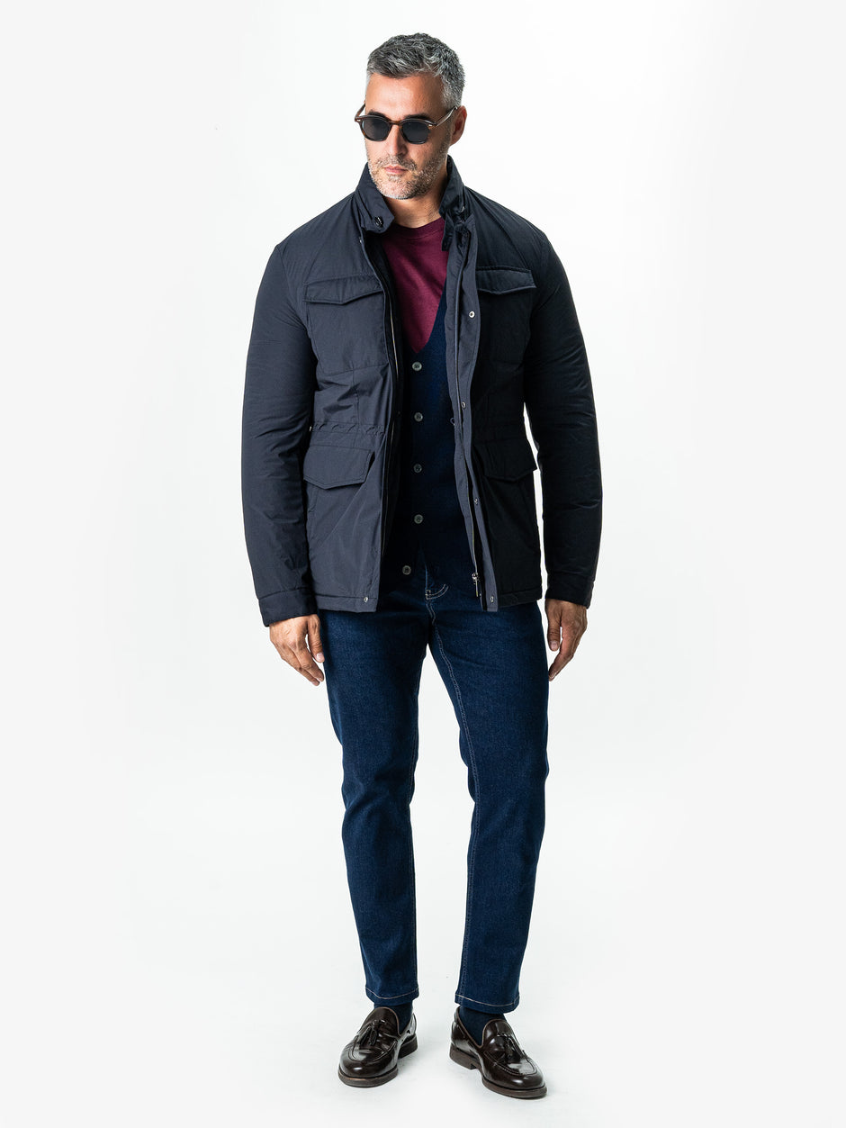 Blugi Barbati Albastru Bleumarin Comfort Fit All Season BMan0002 (2)