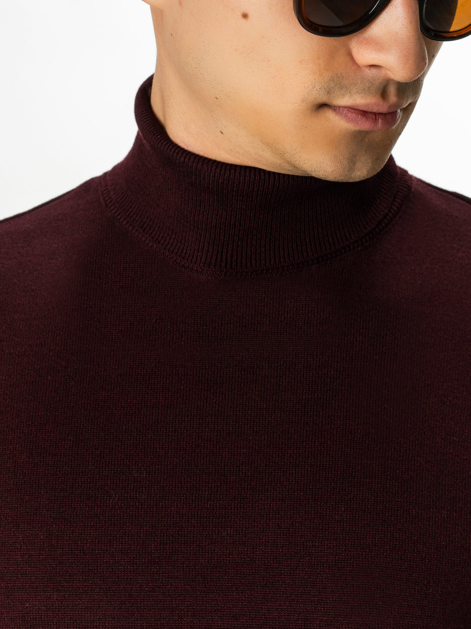 Pulover Helanca Bordo Barbati 100% Bumbac BMan0116 (5)