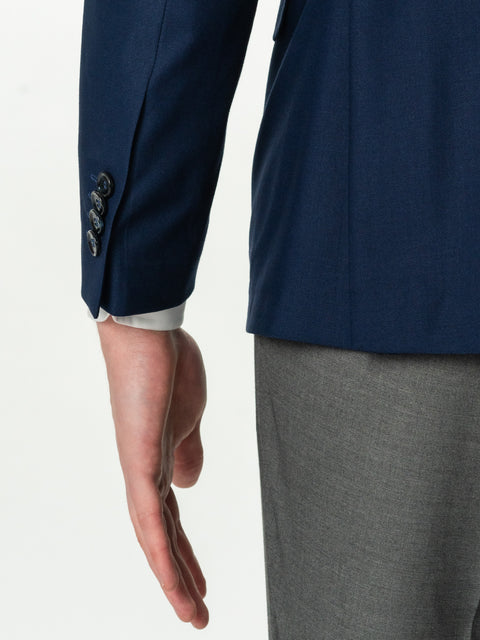 Sacou Barbati Bleumarin Ocazie & Smart Casual Rever Ascutit BMan0005 (7)