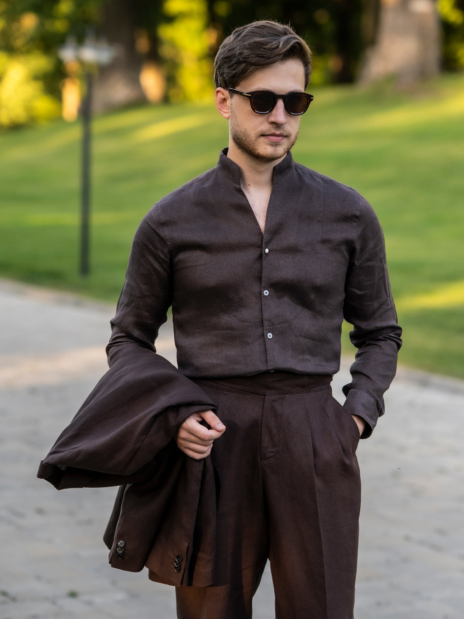 Tinuta Completa Barbati Smart Casual Marrone BMan0551 (5)