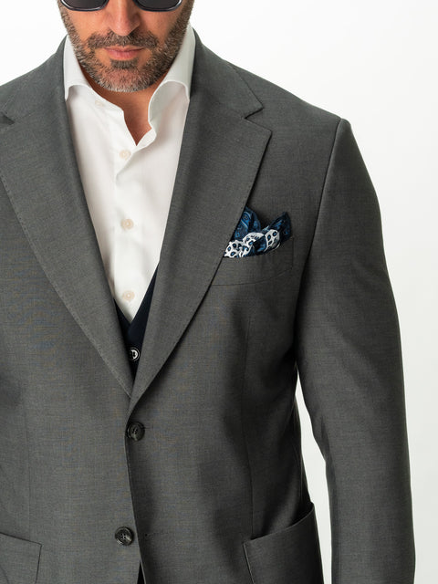Sacou Bărbați De Vară Gri Antracit Elegant & Smart Casual  BMan0004 (6)