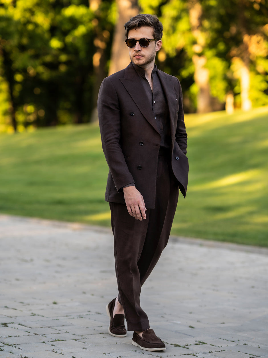 Tinuta Completa Barbati Smart Casual Marrone BMan0551 (6)
