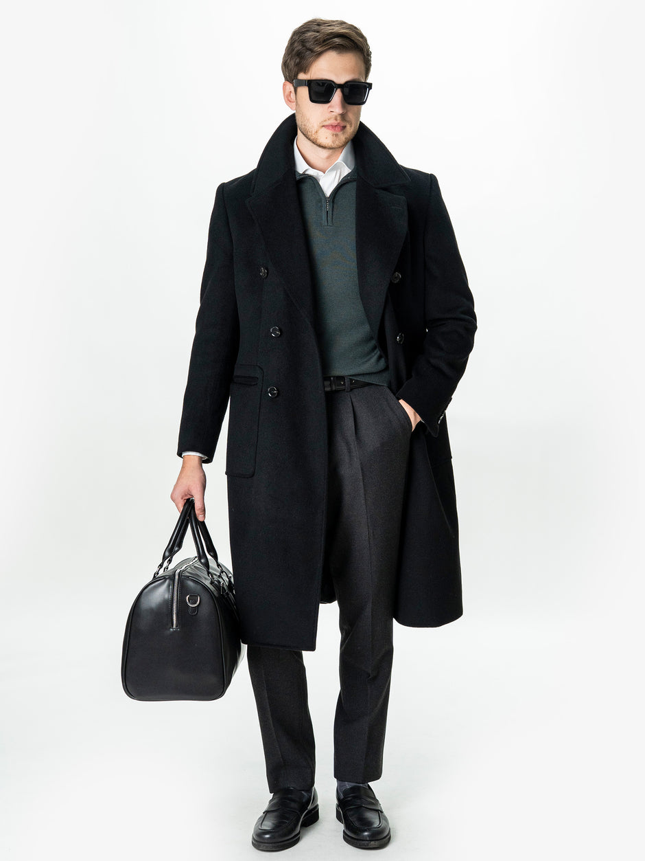 Pulover Cu Fermoar Barbati Gri Antracit Din Lana Merinos Soft Falco BMan0003 (4)