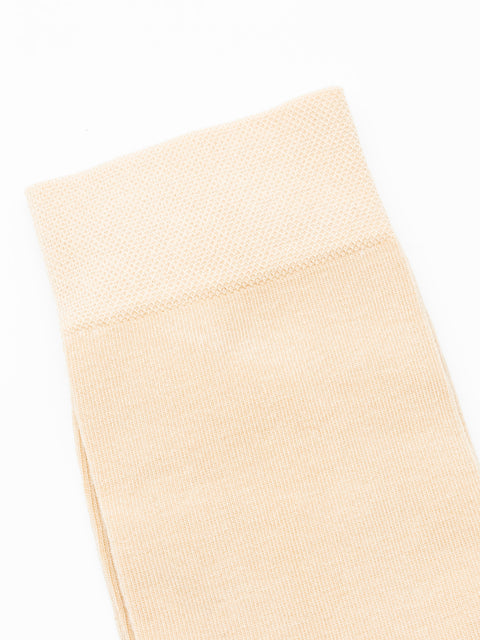 Sosete Barbati Crem Simple Inalte 100% Bumbac Natural BMan152 (2)