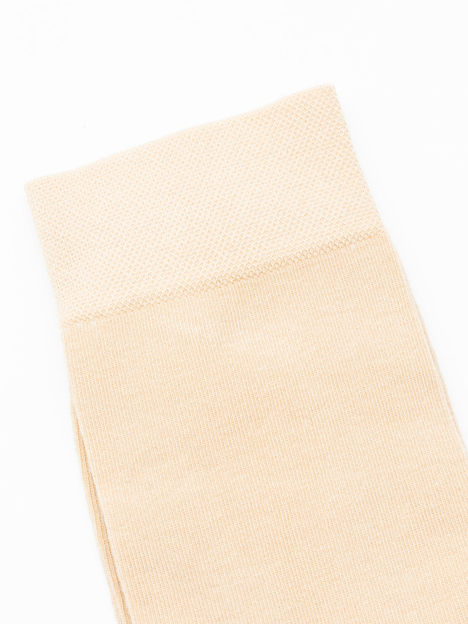 Sosete Barbati Crem Simple Inalte 100% Bumbac Natural BMan152 (2)