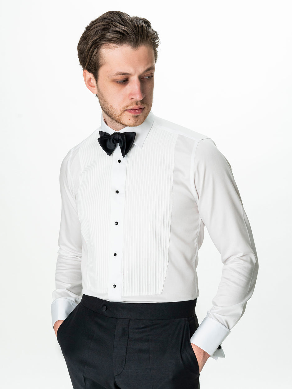 Tinuta Mire Smoking Barbati Negru Formal Ceremonie Stofa Santo BMan0400 (5)