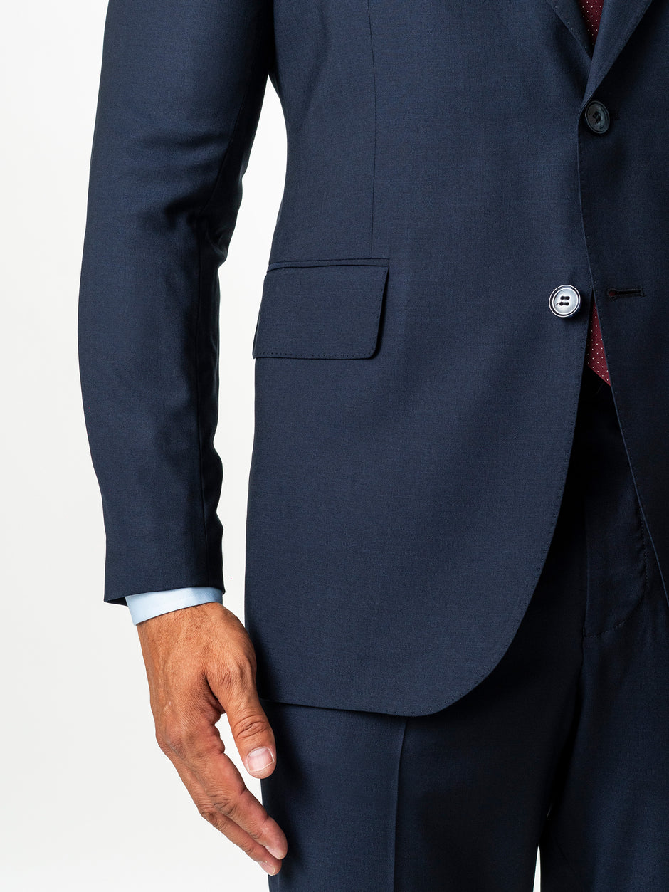 Costum Barbati Elegant Bleumarin Impermeabil si Nesifonabil BMan0065 (7)