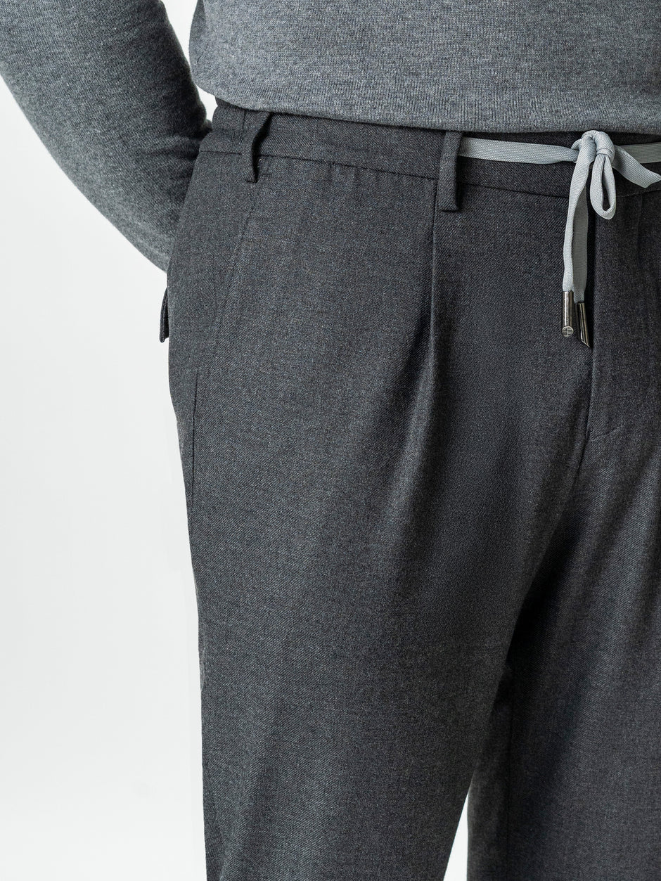 Pantaloni Barbati Casual Gri Din Lana BMan0101 (3)