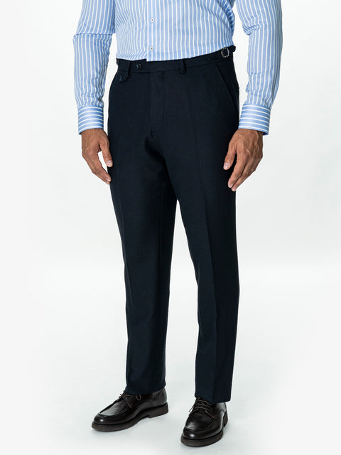 Pantaloni Eleganti Barbati Bleumarin din Lana BMan0112
