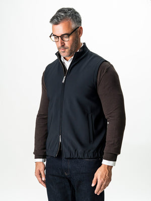 Vesta Premium Tip Jacketa Fara Maneci Bleumarin Inchis BMan0003