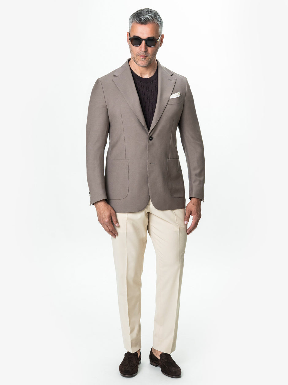 Sacou Cappuccino 100% Lana Vitale Barberis BMan0076 (9)