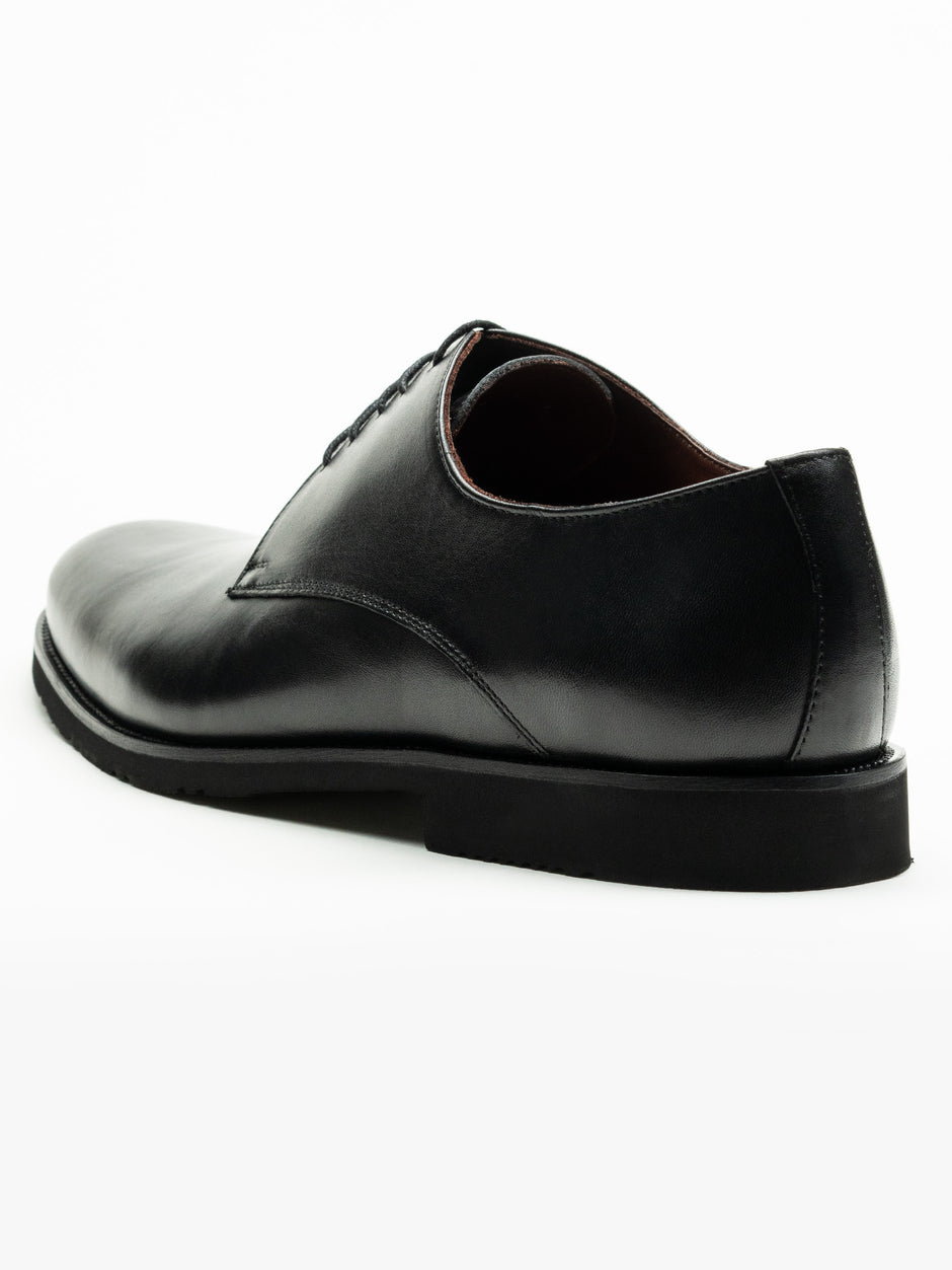 Pantofi Eleganti Barbati Negri Derby Din Piele Naturala BMan0333 (8)