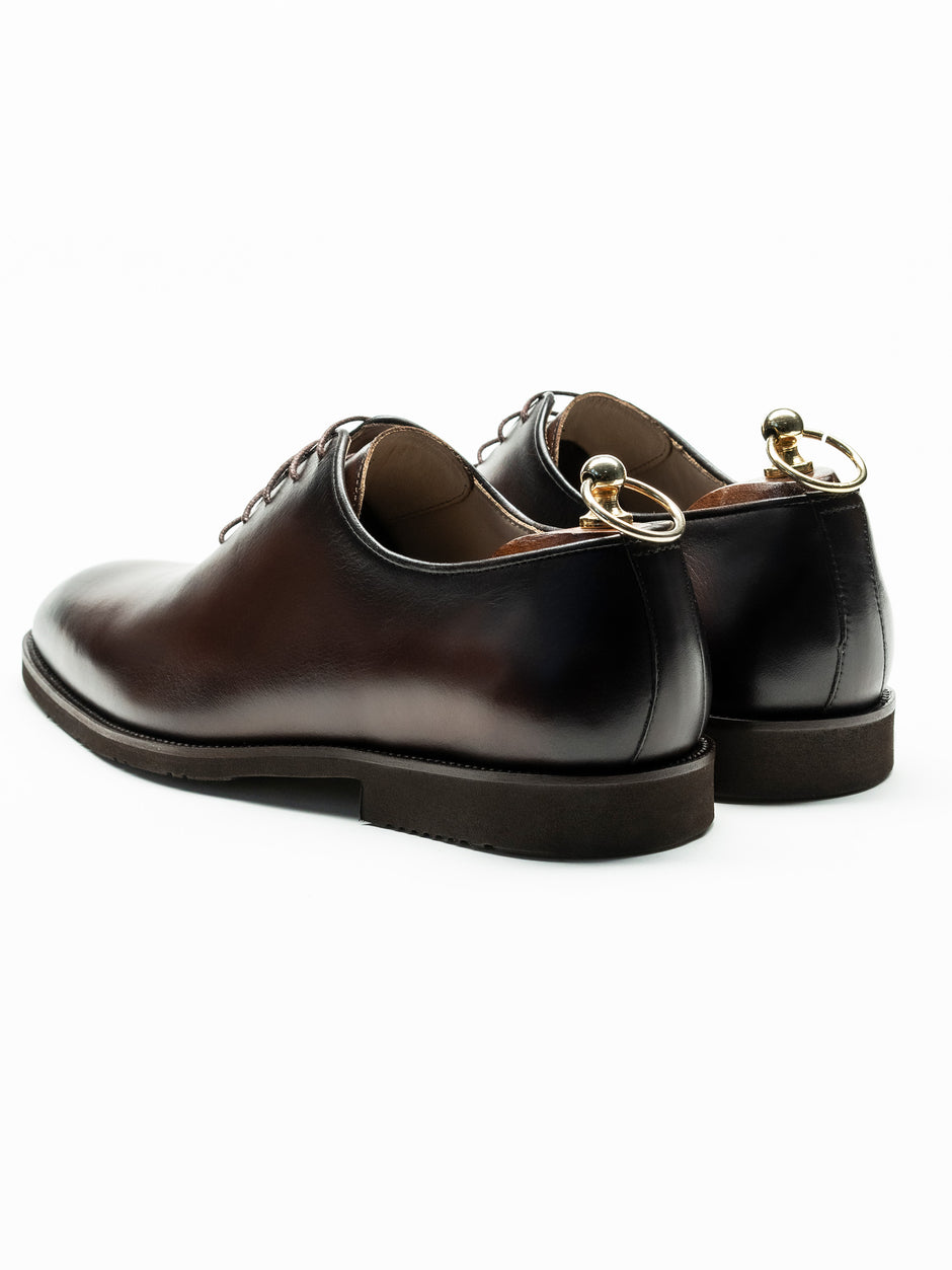 Pantofi Barbati Eleganti Oxford Maro Patina 100% Piele Naturala BMan0330 (8)
