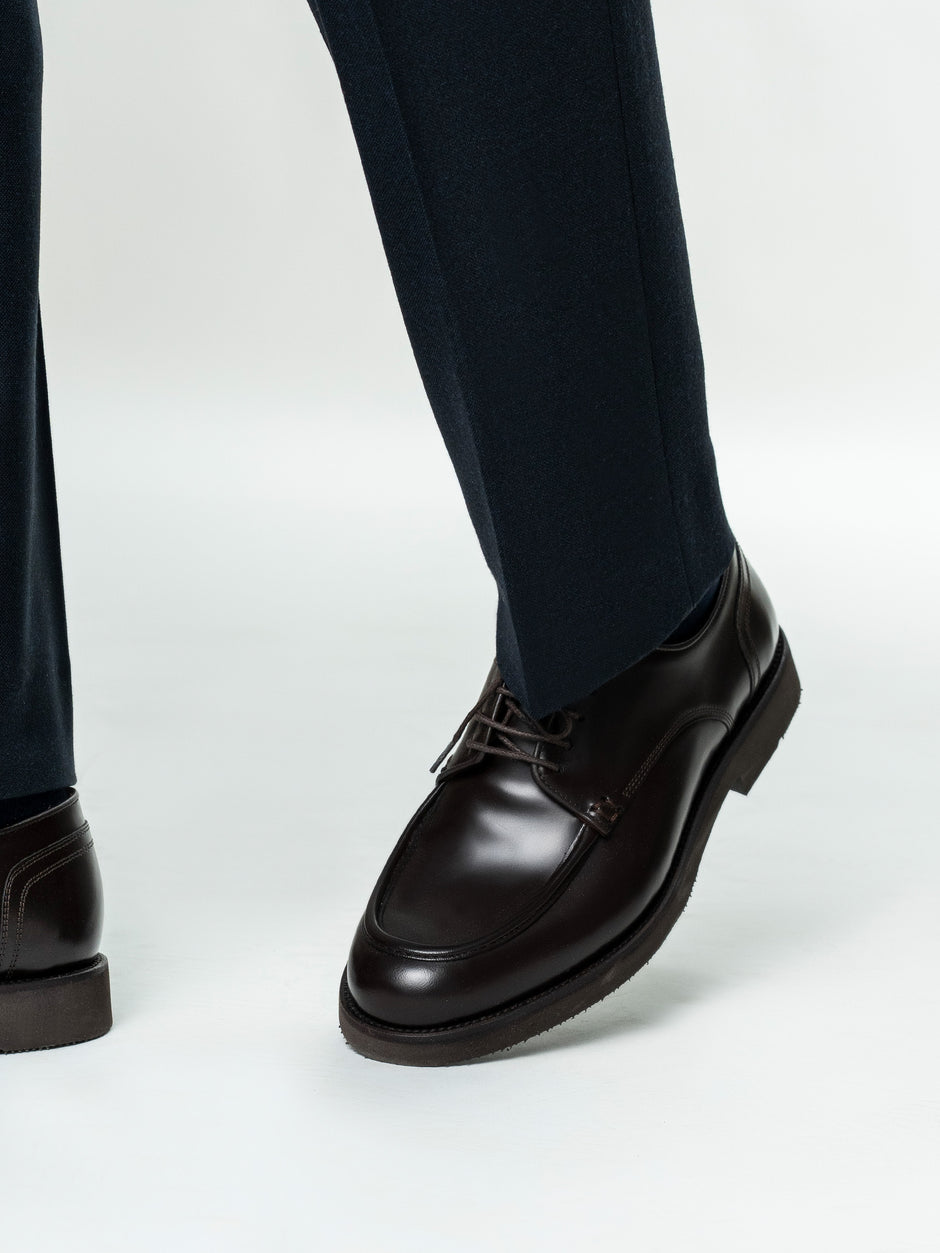 Pantaloni Eleganti Barbati Bleumarin din Lana BMan0112 (8)