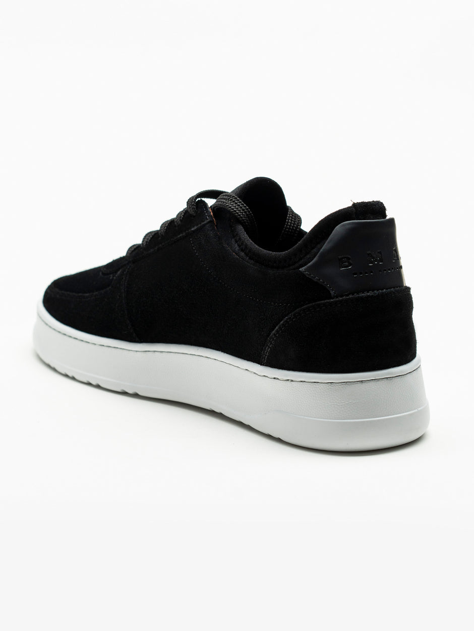 Pantofi Barbati Casual Negri Din Piele Intoarsa BMan0359 (6)