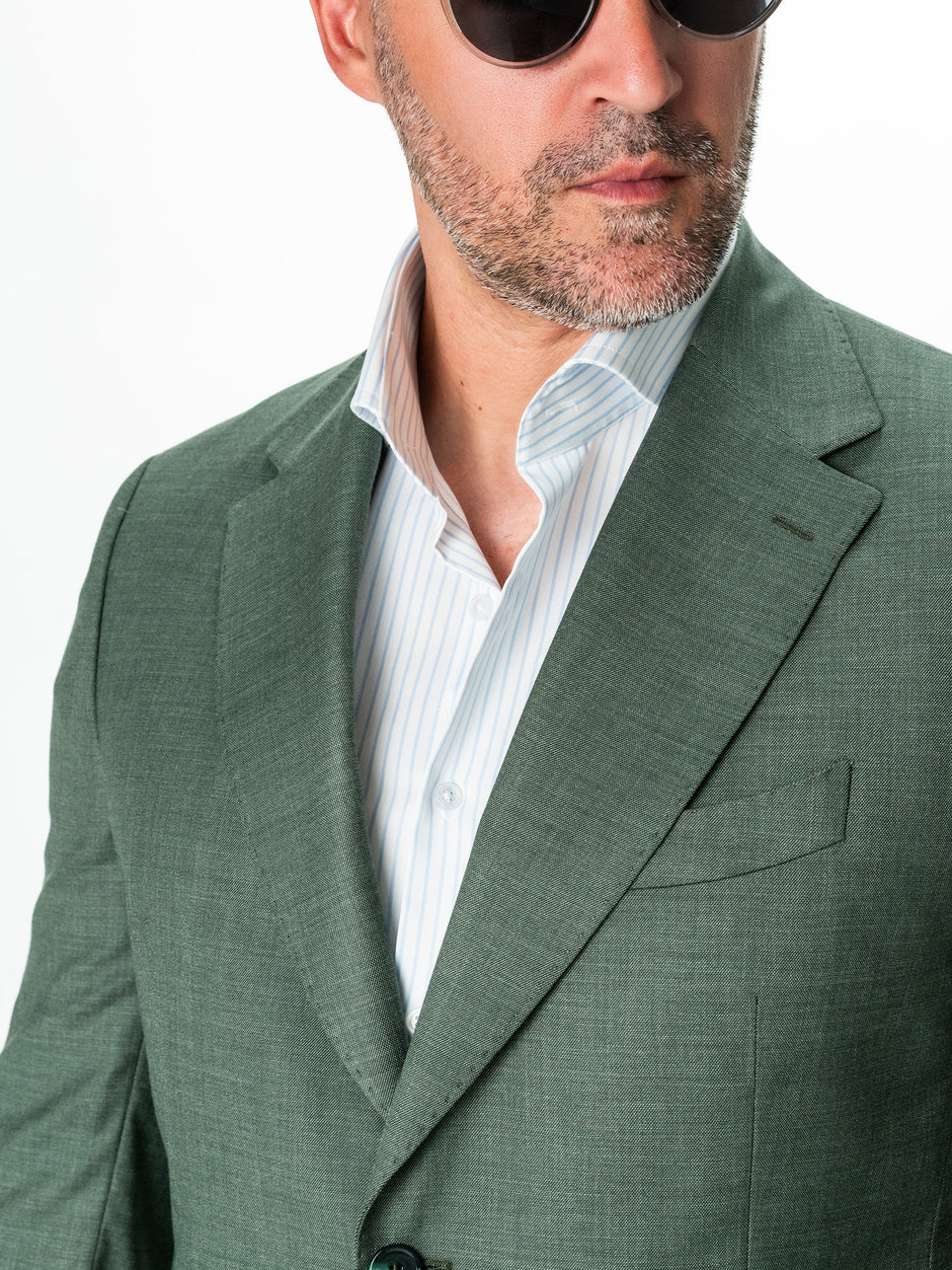 Sacou Barbati Verde De Vara Smart Casual BMan0002 (2)