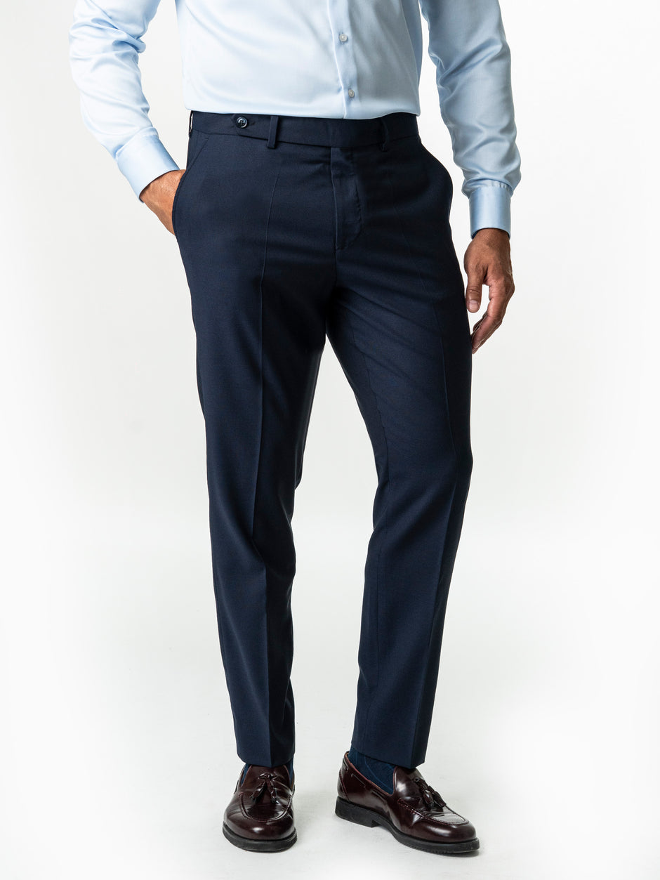 Costum Barbati Elegant Bleumarin Impermeabil si Nesifonabil BMan0065 (10)