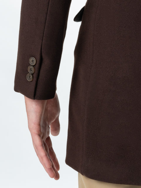 Palton Office & Smart Casual Barbati Maro Chocolate Sezon Toamna & Iarna  BMan115 (6)