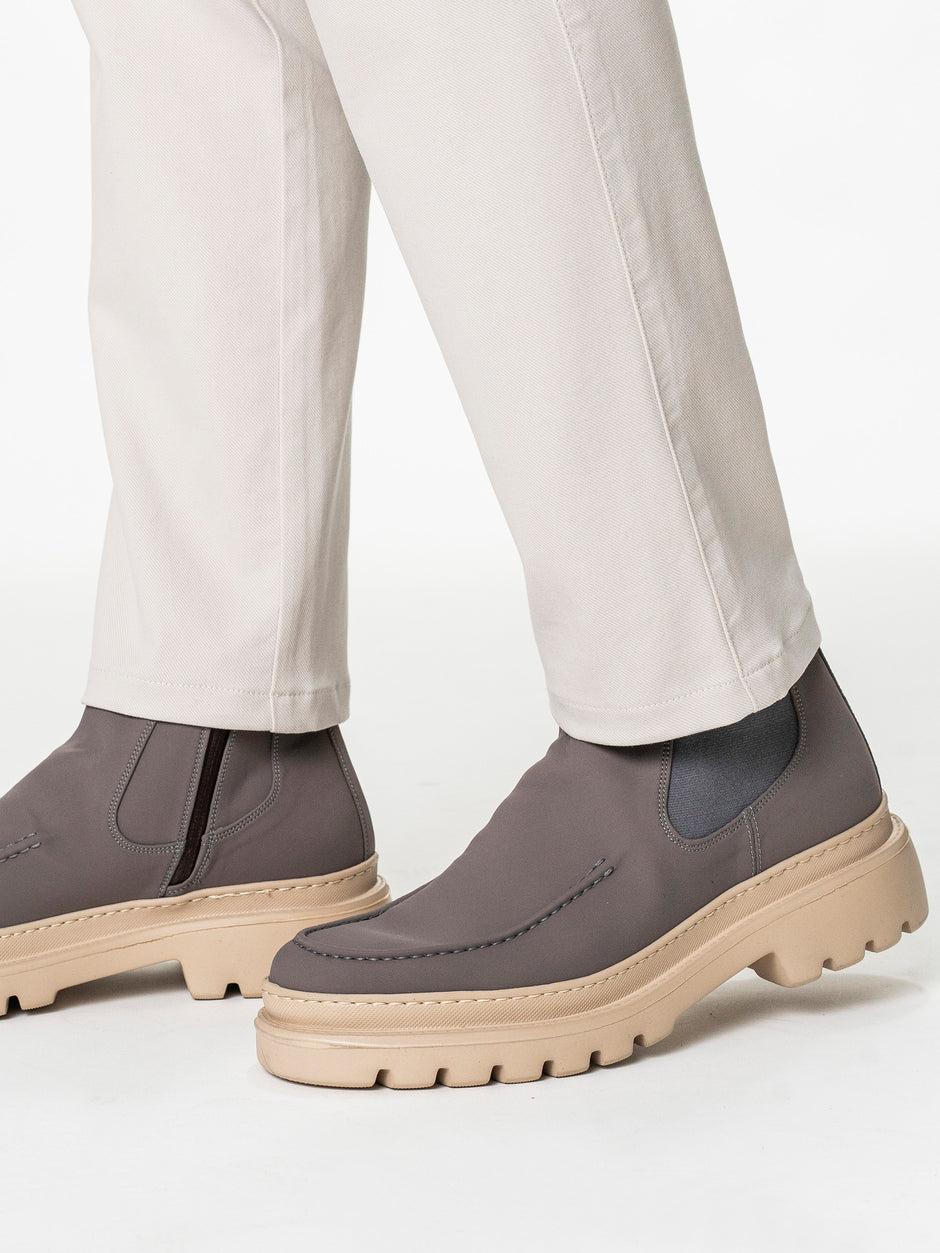 Pantaloni Chino Barbati Crem Bumbac Cu Tencel BMan0130 (8)