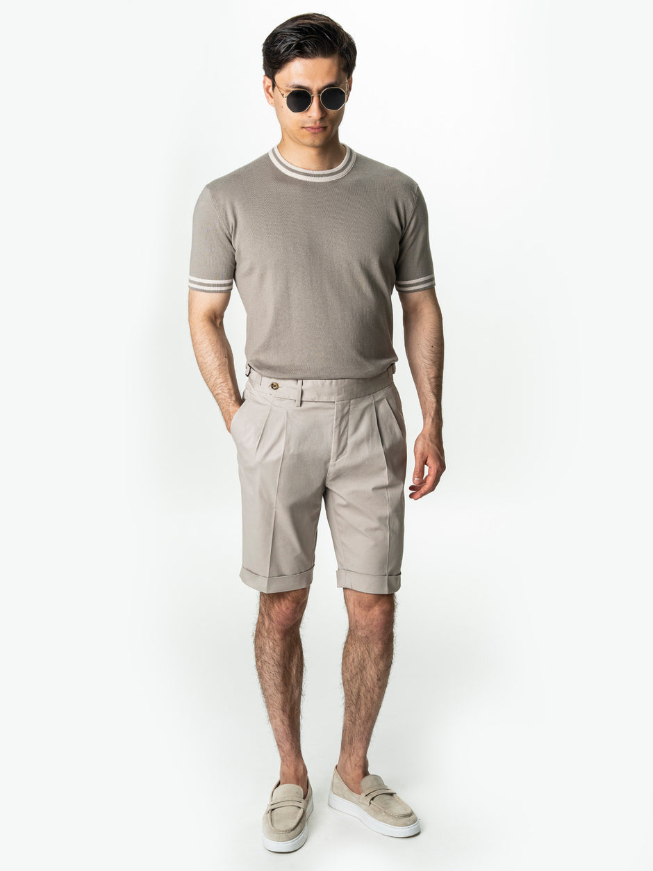 Pantaloni Scurti Barbati Bej Model Gurkha BMan177 (2)