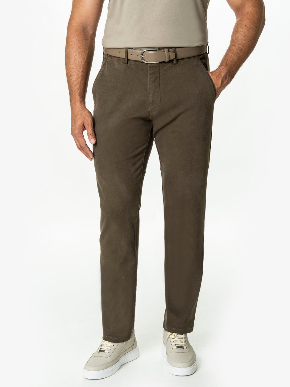 Pantaloni Chino Barbati Maro Bumbac Cu Tencel BMan0130 (6)