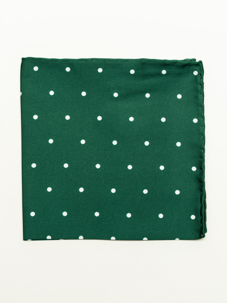 Batista Eleganta Barbati Verde Cu Buline Albe BMan366 (1)