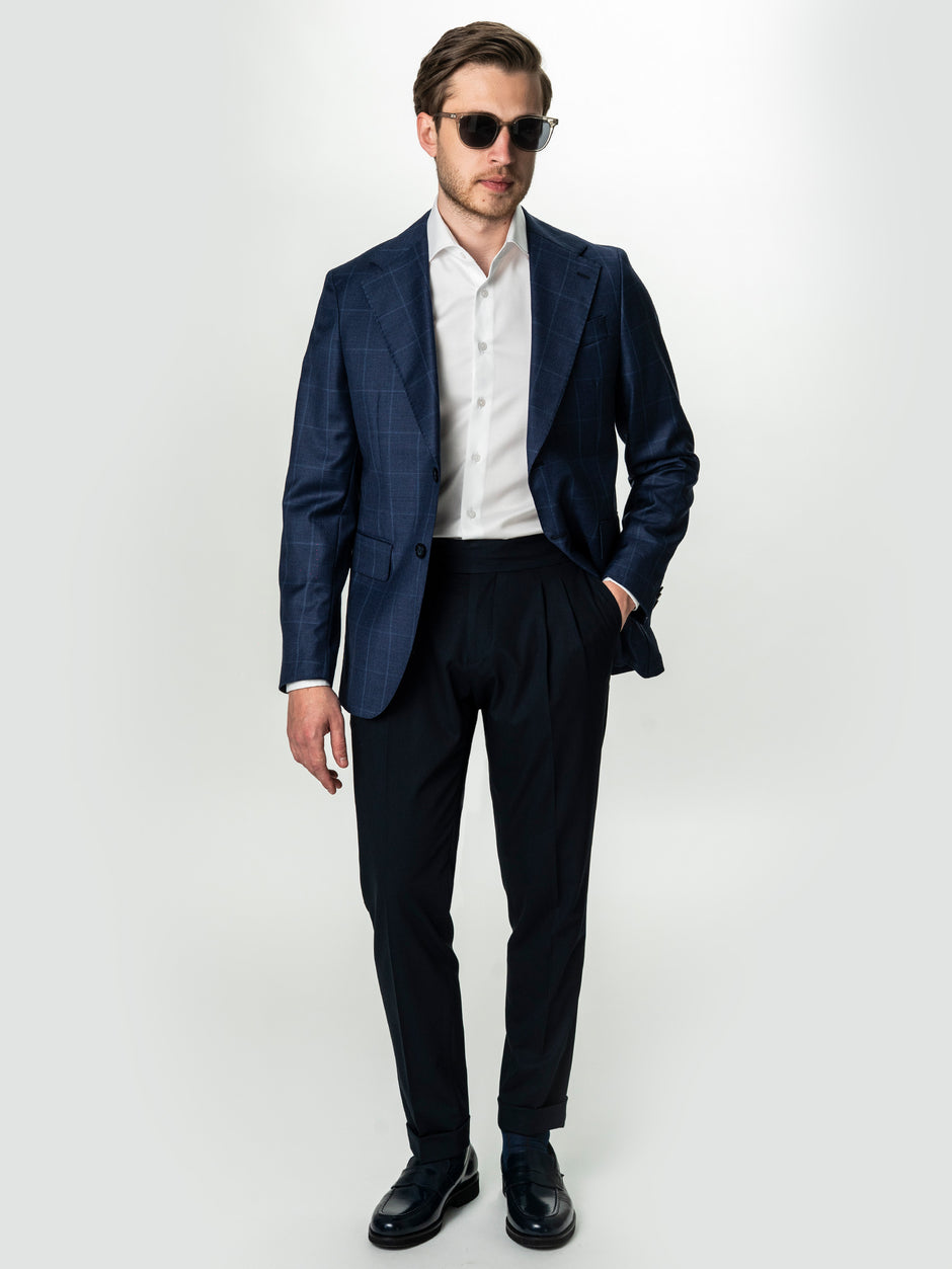 Sacou Office Barbati Bleumarin 100% Lana BMan0045 (2)