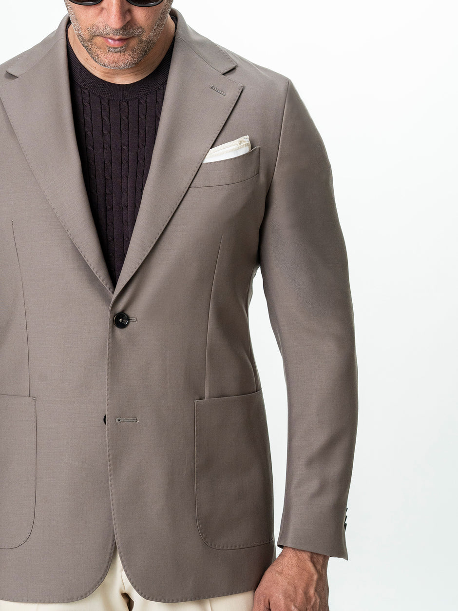 Sacou Cappuccino 100% Lana Vitale Barberis BMan0076 (4)