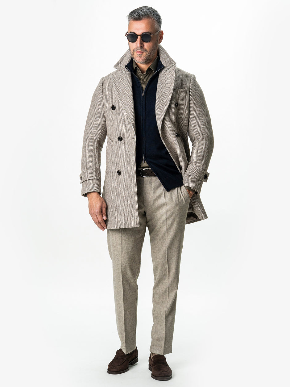 Pulover Cu Fermoar Lung Barbati Albastru Bleumarin Lana Merinos Falco BMan0005 (8)