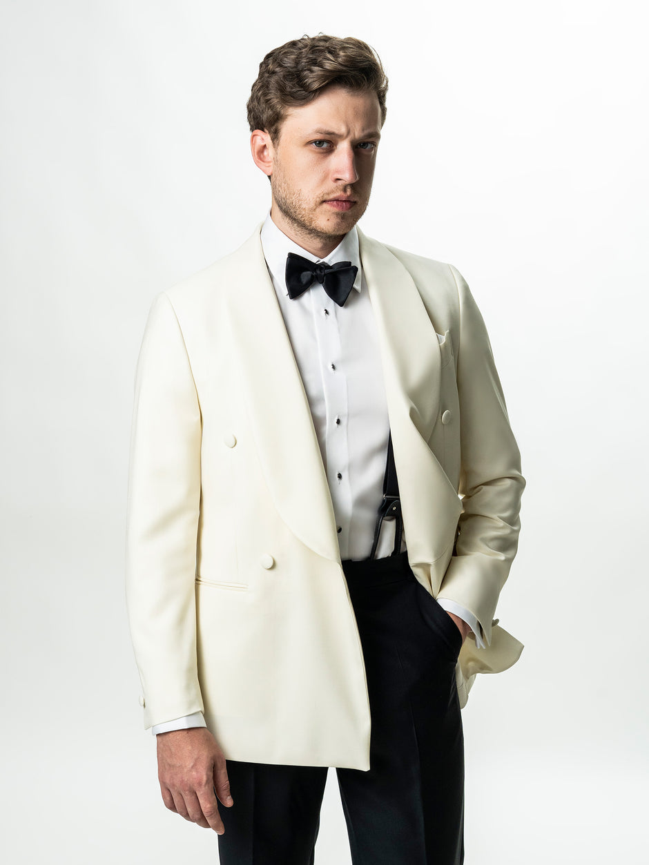 Costum Mire Smoking Alb Perla Lana Vitale Barberis BMan344 (2)
